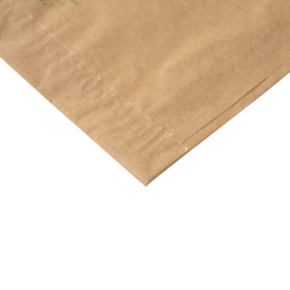 Bag Tek Kraft Paper Sandwich / Snack Bag - Silicone-Coated - 7" x 2" x 9" - 100 count box