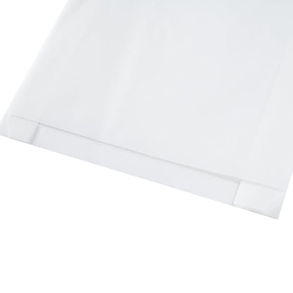 Bag Tek White Paper Sandwich / Snack Bag - Silicone-Coated - 7" x 2" x 9" - 100 count box