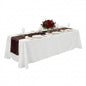 Table Tek Dark Brown Satin Table Runner - 12" x 108" - 10 count box