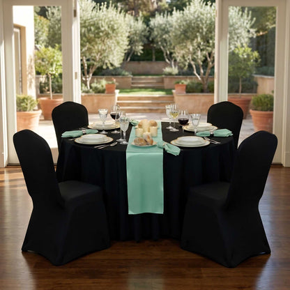 Table Tek Light Green Satin Table Runner - 12" x 108" - 10 count box
