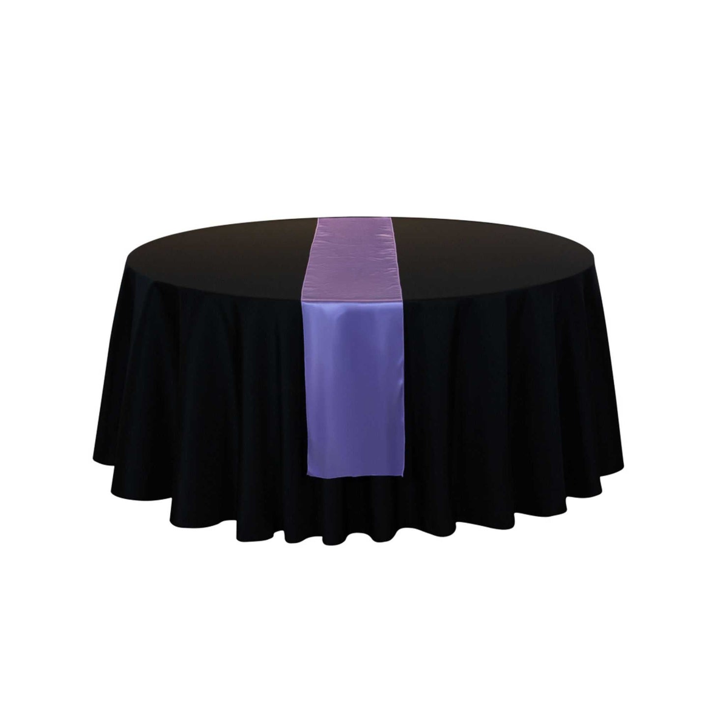 Table Tek Lavender Purple Satin Table Runner - 12" x 108" - 1 count box