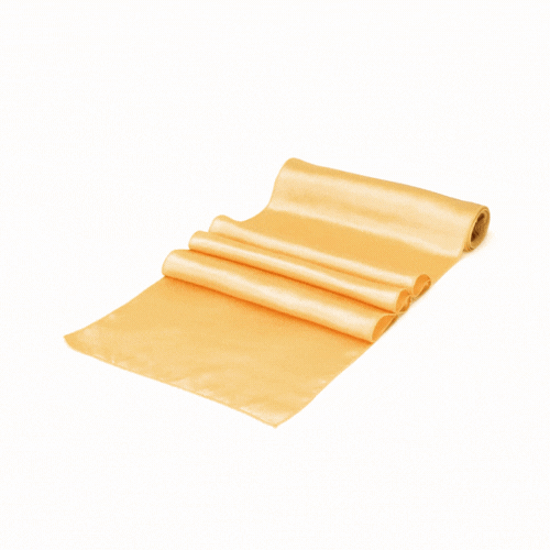 Table Tek Light Yellow Satin Table Runner - 12" x 108" - 1 count box