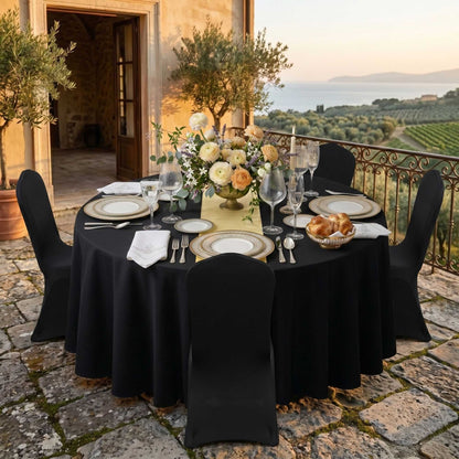 Table Tek Light Yellow Satin Table Runner - 12" x 108" - 10 count box