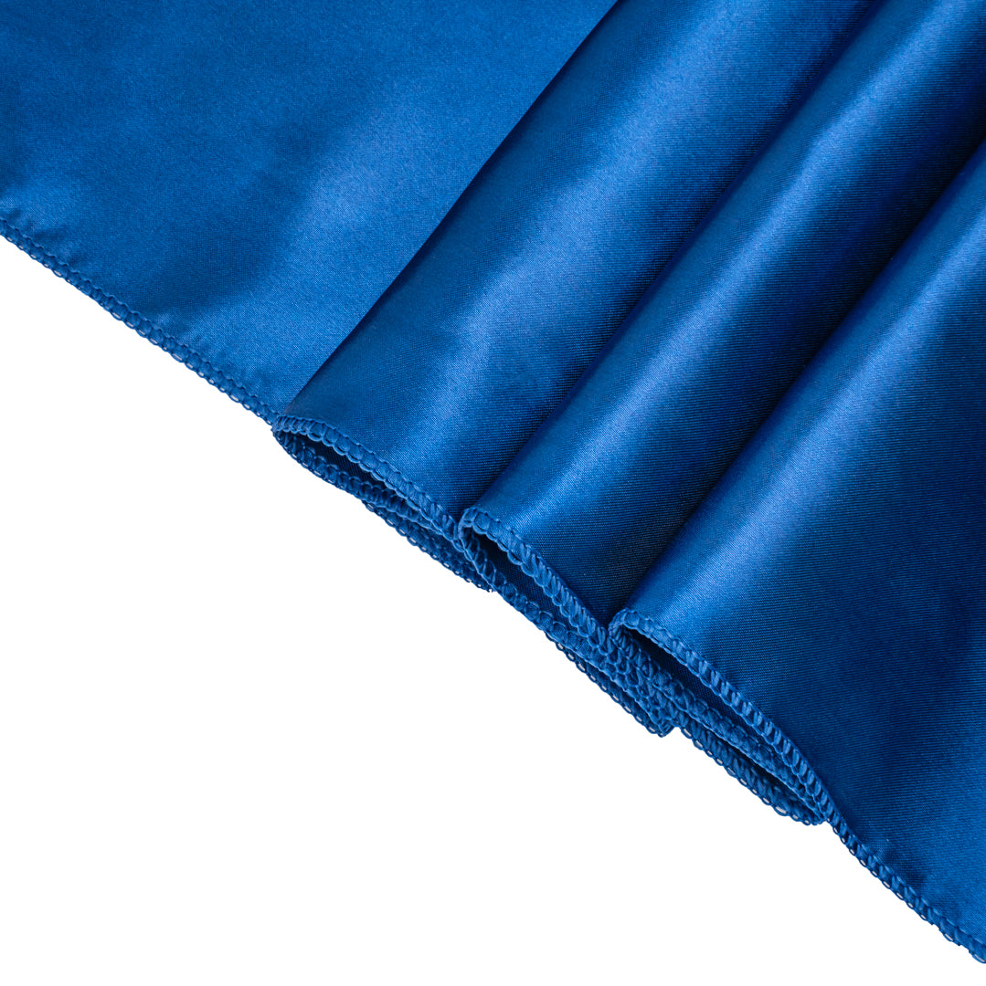 Table Tek Navy Blue Satin Table Runner - 12" x 108" - 1 count box