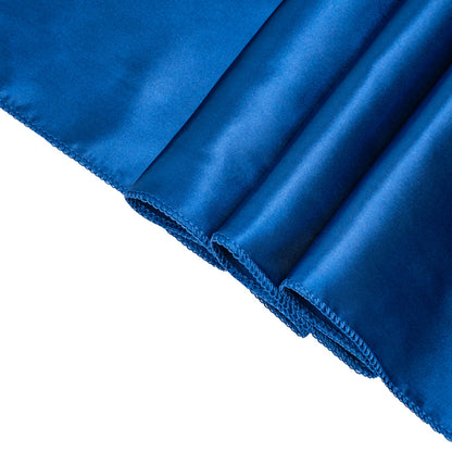 Table Tek Navy Blue Satin Table Runner - 12" x 108" - 1 count box