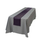 Table Tek Dark Purple Satin Table Runner - 12" x 108" - 10 count box
