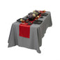 Table Tek Red Satin Table Runner - 12" x 108" - 1 count box