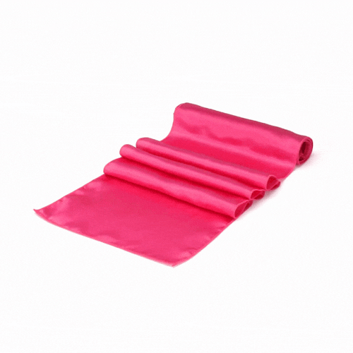 Table Tek Dark Pink Satin Table Runner - 12" x 108" - 1 count box