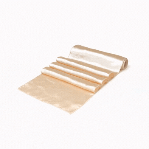 Table Tek Sand Satin Table Runner - 12" x 108" - 1 count box