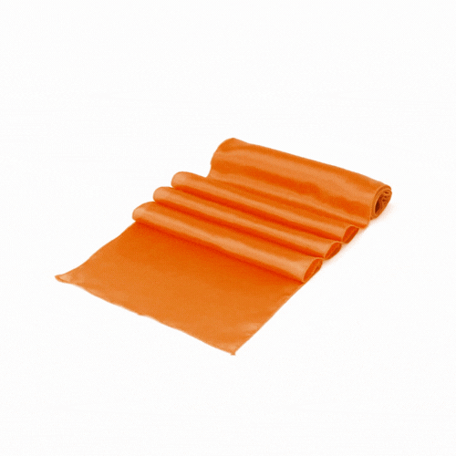 Table Tek Tangerine Orange Satin Table Runner - 12" x 108" - 1 count box
