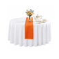 Table Tek Tangerine Orange Satin Table Runner - 12" x 108" - 10 count box