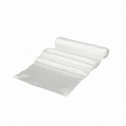 Table Tek White Satin Table Runner - 12" x 108" - 1 count box