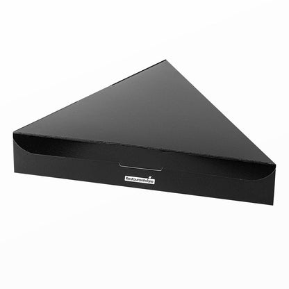 Eco Pie Black Paper Pizza Slice Box - Clamshell - 9 1/4" x 10 1/4" x 1 3/4" - 100 count box