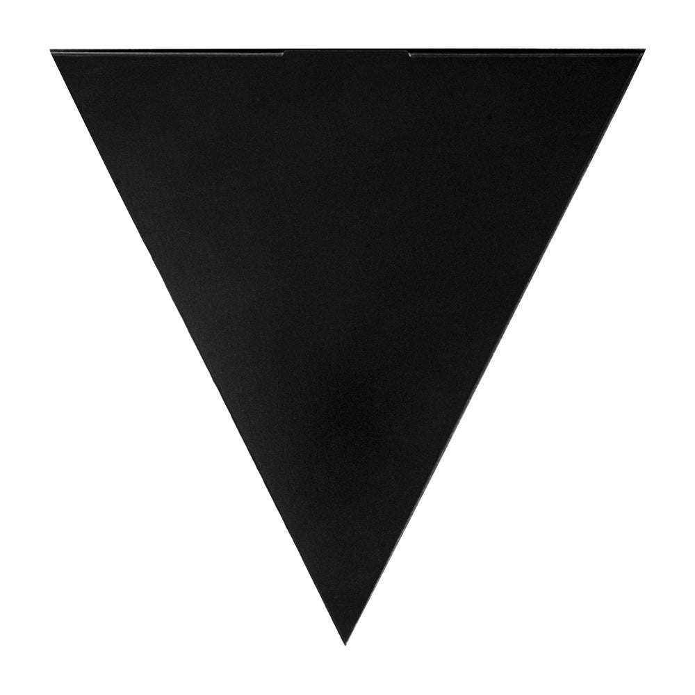 Eco Pie Black Paper Pizza Slice Box - Clamshell - 9 1/4" x 10 1/4" x 1 3/4" - 100 count box