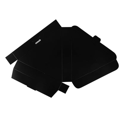 Eco Pie Black Paper Pizza Slice Box - Clamshell - 9 1/4" x 10 1/4" x 1 3/4" - 100 count box