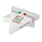 Eco Pie White Paper Pizza Slice Box - Hot & Fresh, Clamshell - 9 1/4" x 10 1/4" x 1 3/4" - 100 count box