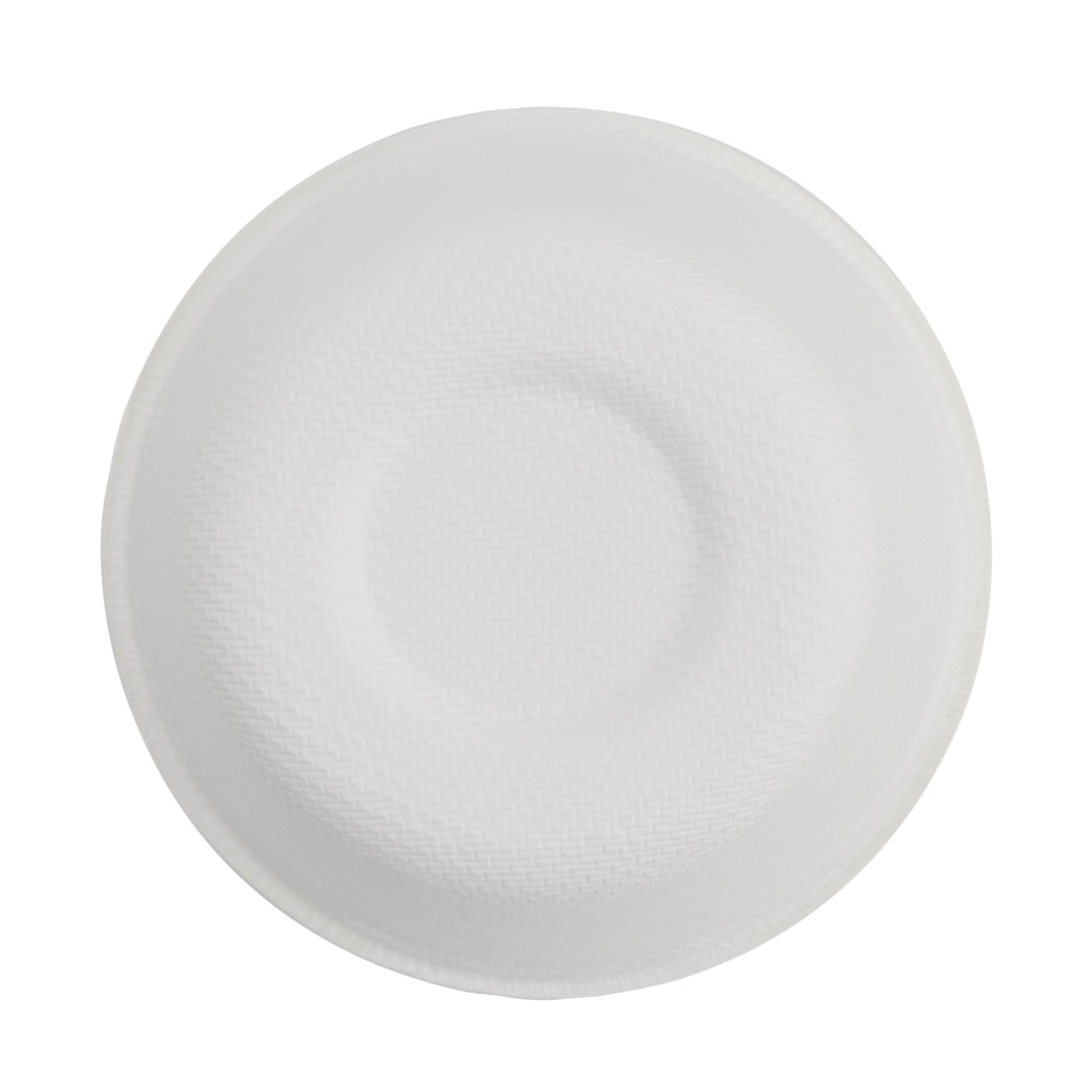 Pulp Tek 5 oz Round White Sugarcane / Bagasse Cup - 3" x 3" x 2" - 100 count box