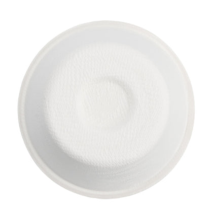 Pulp Tek 8 oz Round White Sugarcane / Bagasse Cup - 3 1/4" x 3 1/4" x 3 1/2" - 100 count box