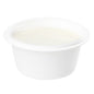 Pulp Tek 2 oz Round White Bagasse Take Out Portion Cup - 2 1/2" x 2 1/2" x 1 1/2" - 2000 count box