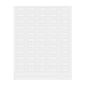 Label Tek Plastic Orange Label - Clear with White Font, Water-Resistant - 2" x 1" - 100 count box