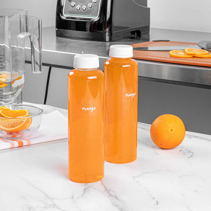 Label Tek Plastic Orange Label - Clear with White Font, Water-Resistant - 2" x 1" - 100 count box