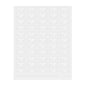 Label Tek Plastic Chocolate Milk Label - Clear with White Font, Water-Resistant - 2" x 1" - 100 count box