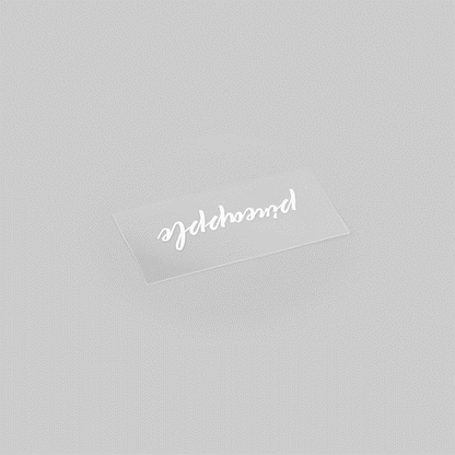 Label Tek Plastic Pineapple Label - Clear with White Font, Water-Resistant - 2" x 1" - 100 count box