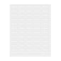 Label Tek Plastic Black Tea Label - Clear with White Font, Water-Resistant - 2" x 1" - 100 count box