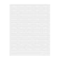 Label Tek Plastic Cranberry Label - Clear with White Font, Water-Resistant - 2" x 1" - 100 count box