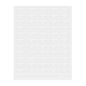Label Tek Plastic Unsweetened Tea Label - Clear with White Font, Water-Resistant - 2" x 1" - 100 count box