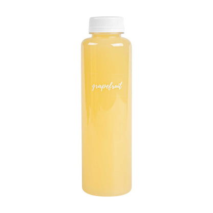 Label Tek Plastic Grapefruit Label - Clear with White Font, Water-Resistant - 2" x 1" - 100 count box