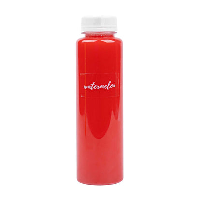 Label Tek Plastic Watermelon Label - Clear with White Font, Water-Resistant - 2" x 1" - 100 count box