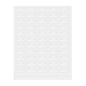 Label Tek Plastic Iced Cappuccino Label - Clear with White Font, Water-Resistant - 2" x 1" - 100 count box