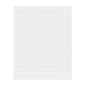 Label Tek Plastic Turmeric Label - Clear with White Font, Water-Resistant - 2" x 1" - 100 count box