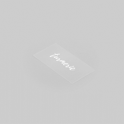 Label Tek Plastic Turmeric Label - Clear with White Font, Water-Resistant - 2" x 1" - 100 count box