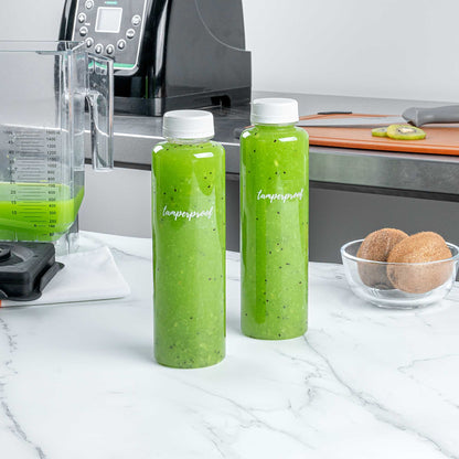 Label Tek Plastic Tamperproof Label - Clear with White Font, Water-Resistant - 2" x 1" - 100 count box