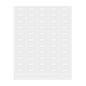 Label Tek Plastic Apple Label - Clear with White Font, Water-Resistant - 2" x 1" - 100 count box