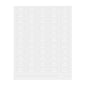 Label Tek Plastic Cold Pressed Label - Clear with White Font, Water-Resistant - 2" x 1" - 100 count box