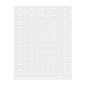 Label Tek Plastic Veggie Label - Clear with White Font, Water-Resistant - 2" x 1" - 100 count box