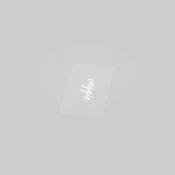 Label Tek Plastic Veggie Label - Clear with White Font, Water-Resistant - 2" x 1" - 100 count box