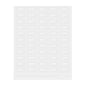 Label Tek Plastic Green Label - Clear with White Font, Water-Resistant - 2" x 1" - 100 count box