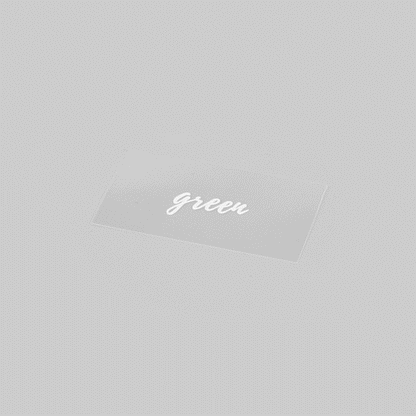 Label Tek Plastic Green Label - Clear with White Font, Water-Resistant - 2" x 1" - 100 count box