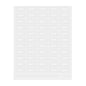 Label Tek Plastic Organic Label - Clear with White Font, Water-Resistant - 2" x 1" - 100 count box