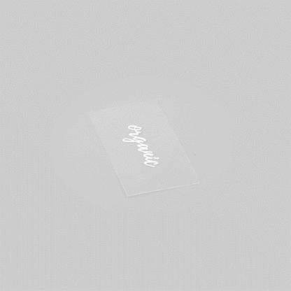 Label Tek Plastic Organic Label - Clear with White Font, Water-Resistant - 2" x 1" - 100 count box