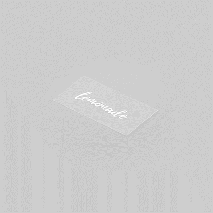 Label Tek Plastic Lemonade Label - Clear with White Font, Water-Resistant - 2" x 1" - 100 count box