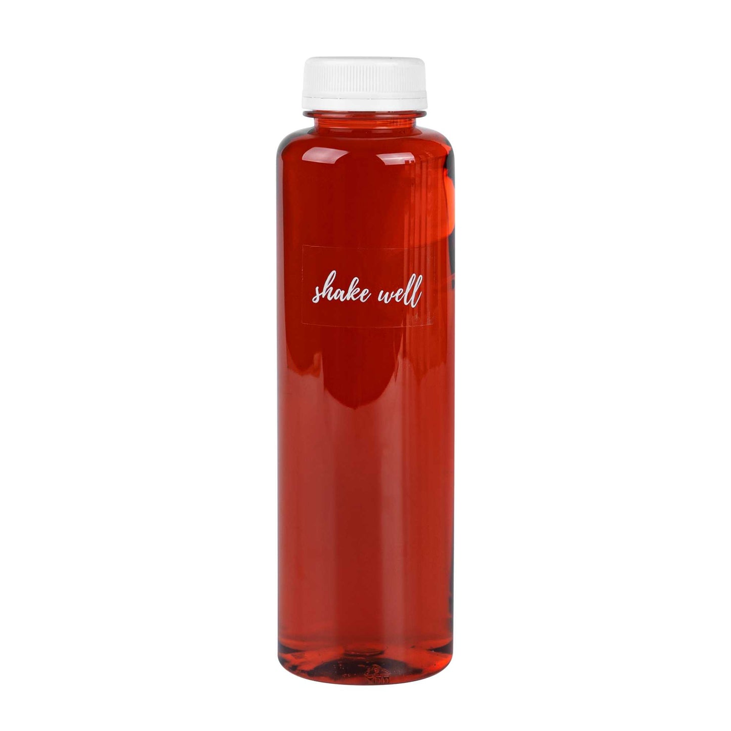 Label Tek Plastic Shake Well Label - Clear with White Font, Water-Resistant - 2" x 1" - 100 count box
