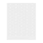 Label Tek Plastic Milk Label - Clear with White Font, Water-Resistant - 2" x 1" - 100 count box