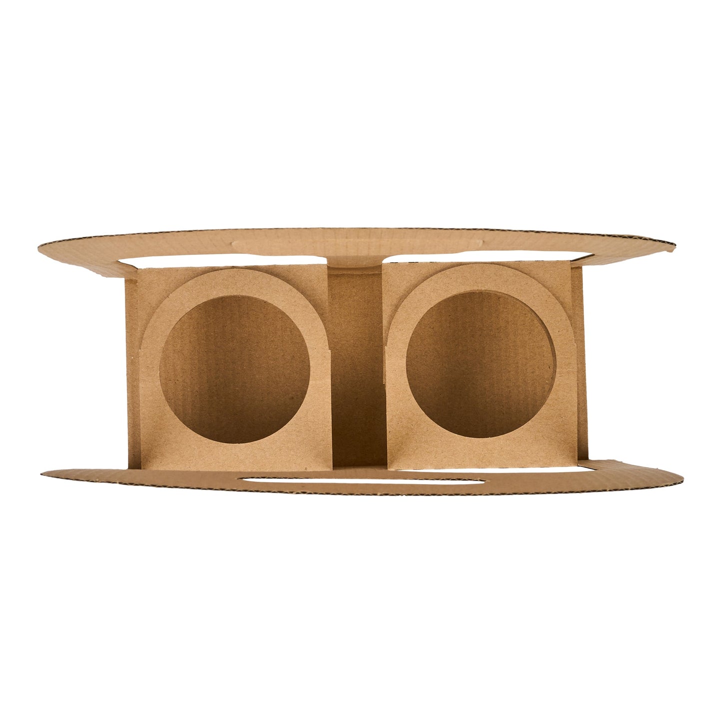 Restpresso Kraft Paper Sunrise Drink Carrier - Fits 2 Cups - 9 3/4" x 4" x 10 3/4" - 100 count box