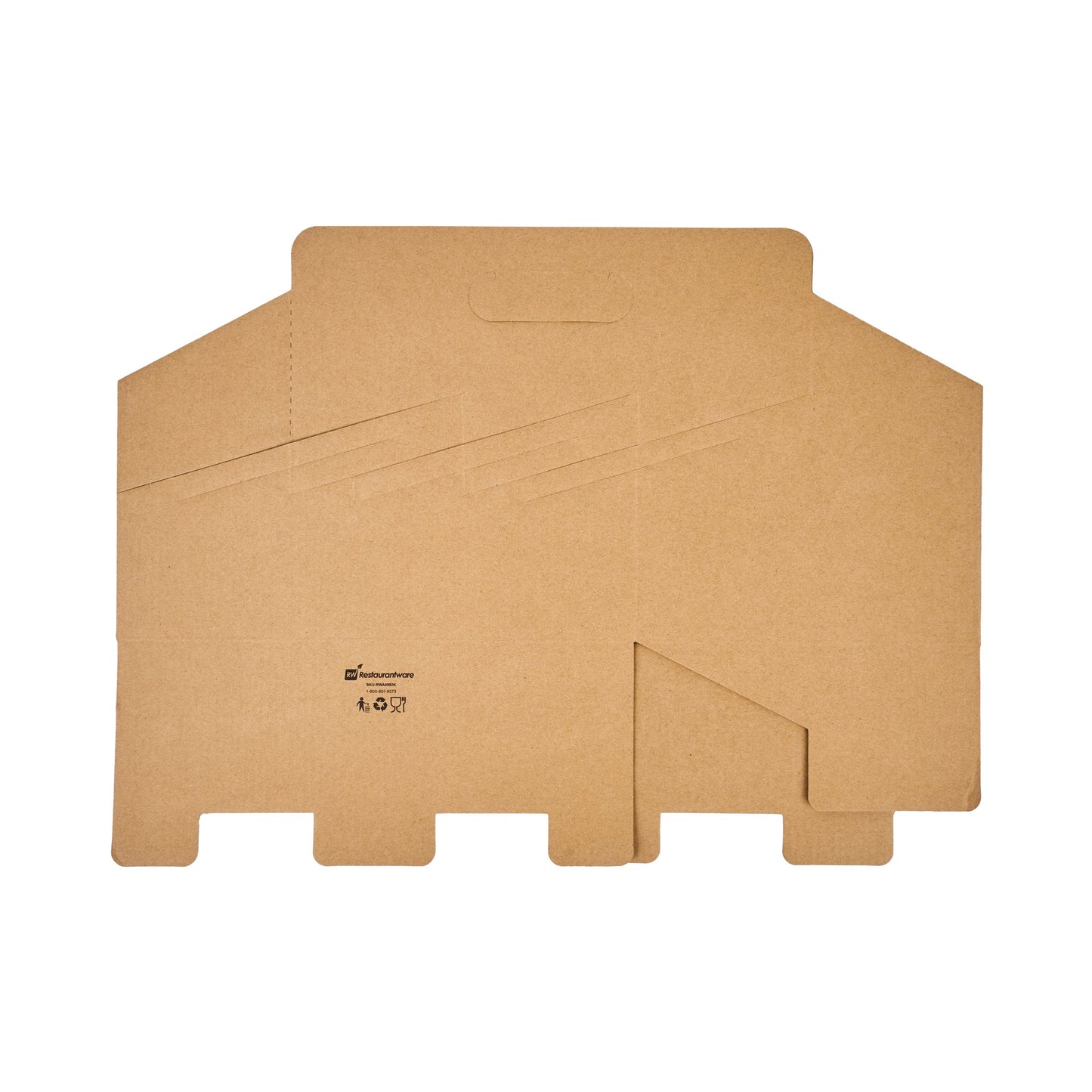 Restpresso Kraft Paper Altalena Drink Carrier - Fits 6 Cups - 11 3/4" x 7 3/4" x 9 1/2" - 100 count box
