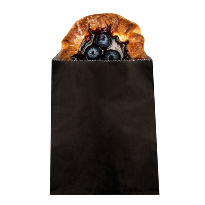 Bag Tek Black Paper Bag - 7" x 5" - 100 count box